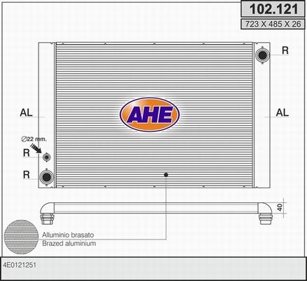 AHE 102.121 - Радіатор, охолодження двигуна autozip.com.ua