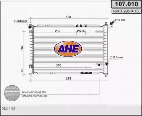 AHE 107.010 - Радіатор, охолодження двигуна autozip.com.ua