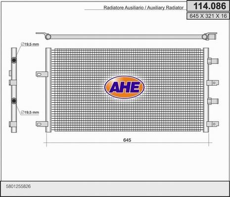 AHE 114.086 - Радіатор, охолодження двигуна autozip.com.ua