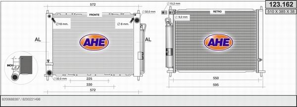 AHE 123.162 - Радіатор, охолодження двигуна autozip.com.ua