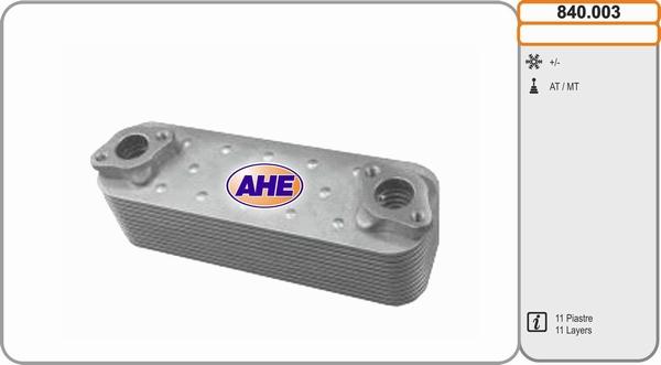 AHE 840.003 - Масляний радіатор, рухове масло autozip.com.ua