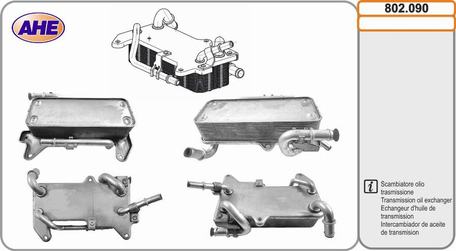 AHE 802.090 - Масляний радіатор, моторна олія autozip.com.ua