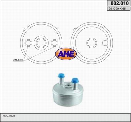 AHE 802.010 - Масляний радіатор, рухове масло autozip.com.ua
