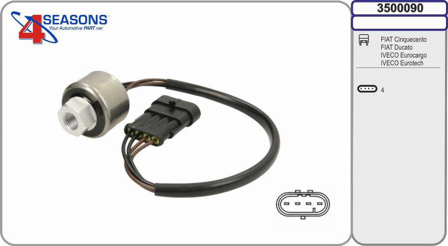 AHE 3500090 - Пневматичний вимикач, кондиціонер autozip.com.ua