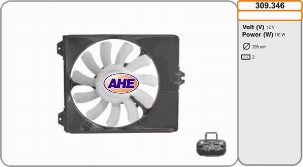 AHE 309.346 - Вентилятор, охолодження двигуна autozip.com.ua