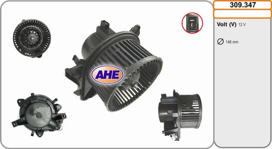 AHE 309.347 - Вентилятор салону autozip.com.ua