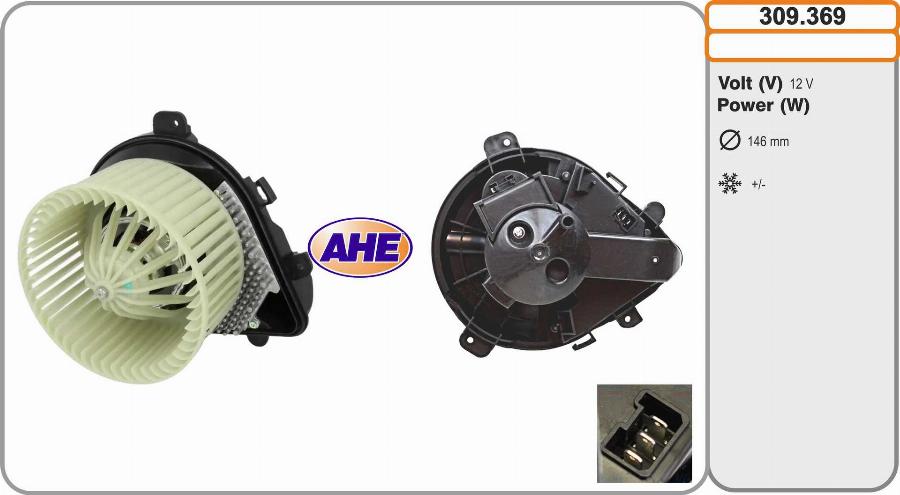 AHE 309.369 - Вентилятор салону autozip.com.ua