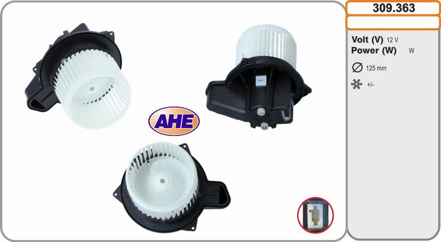 AHE 309.363 - Вентилятор салону autozip.com.ua