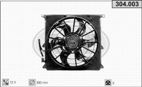 AHE 304.003 - Вентилятор, охолодження двигуна autozip.com.ua
