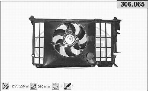 AHE 306.065 - Вентилятор, охолодження двигуна autozip.com.ua