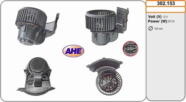 AHE 302.153 - Вентилятор салону autozip.com.ua