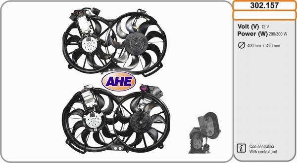 AHE 302.157 - Вентилятор, охолодження двигуна autozip.com.ua