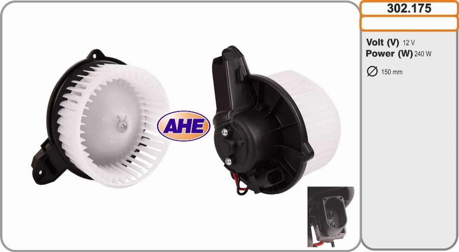 AHE 302.175 - Вентилятор салону autozip.com.ua