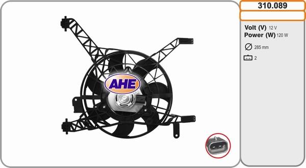 AHE 310.089 - Вентилятор, охолодження двигуна autozip.com.ua