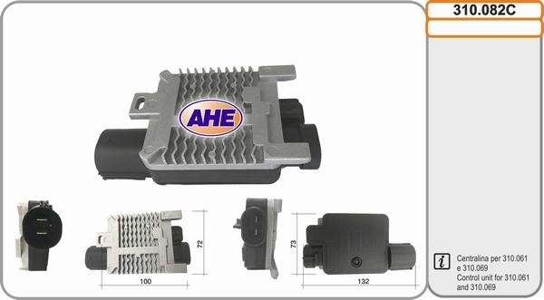AHE 310.082C - Вентилятор, охолодження двигуна autozip.com.ua