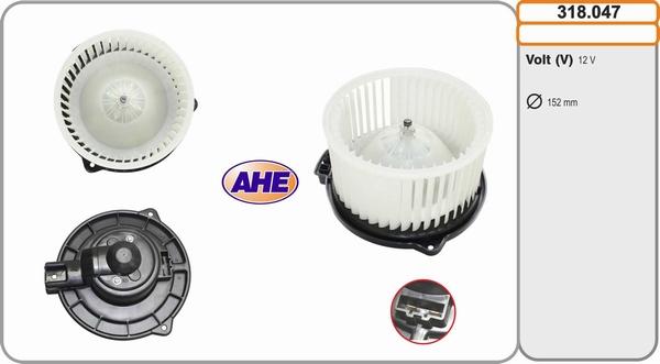 AHE 318.047 - Вентилятор салону autozip.com.ua