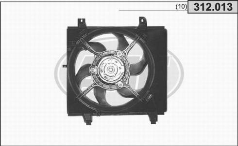AHE 312.013 - Вентилятор, охолодження двигуна autozip.com.ua