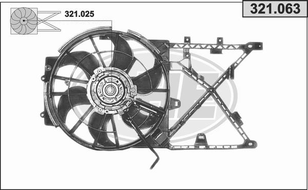 AHE 321.063 - Вентилятор, охолодження двигуна autozip.com.ua