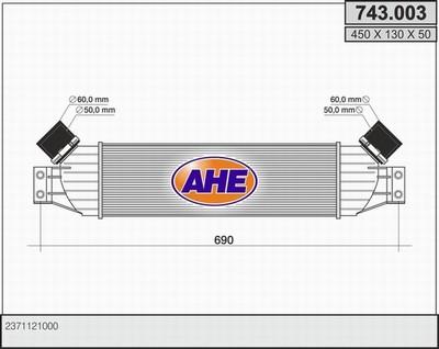 AHE 743.003 - Интеркулер autozip.com.ua