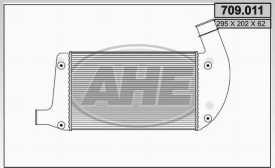 AHE 709.011 - Интеркулер autozip.com.ua