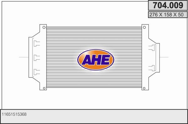 AHE 704.009 - Интеркулер autozip.com.ua