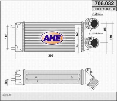 AHE 706.032 - Интеркулер autozip.com.ua