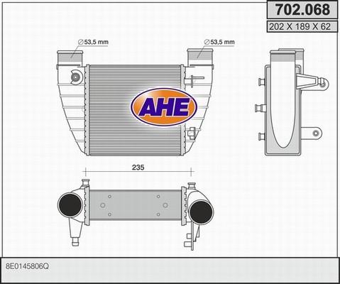 AHE 702.068 - Интеркулер autozip.com.ua