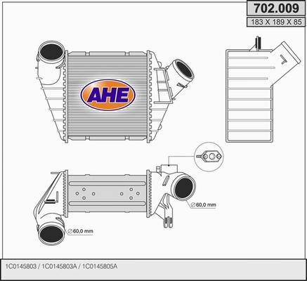 AHE 702.009 - Інтеркулер autozip.com.ua