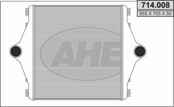 AHE 714.008 - Интеркулер autozip.com.ua