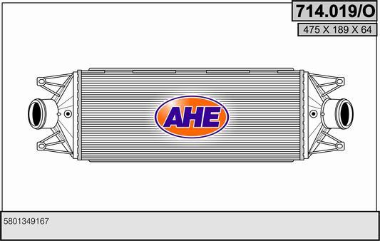 AHE 714.019/O - Интеркулер autozip.com.ua