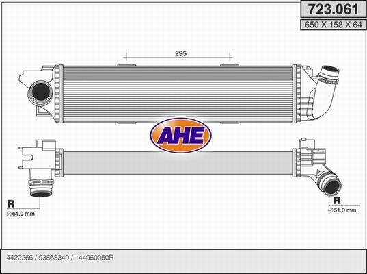 AHE 723.061 - Интеркулер autozip.com.ua