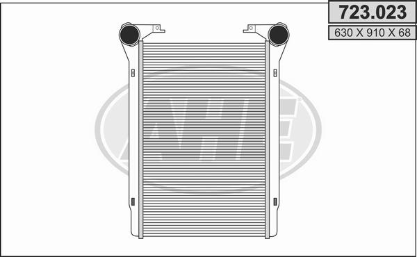 AHE 723.023 - Интеркулер autozip.com.ua