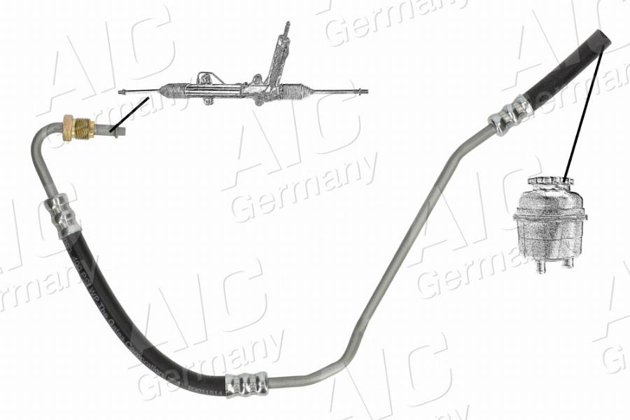 AIC 57193 - Гідравлічний шланг, рульове управління autozip.com.ua