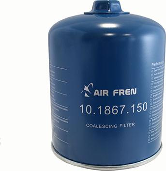 AIR FREN 10.1867.150 - Патрон осушувача повітря, пневматична система autozip.com.ua