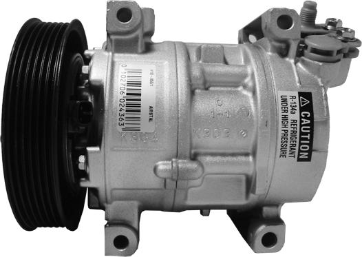Airstal 10-0551 - Компресор, кондиціонер autozip.com.ua