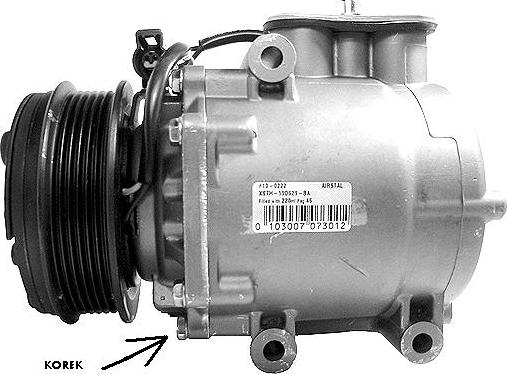 Airstal 10-0222 - Компресор, кондиціонер autozip.com.ua
