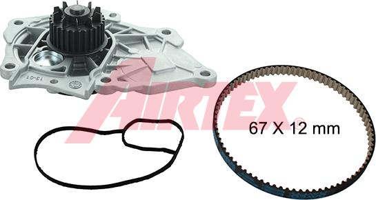 Airtex WPK-208001 - Водяний насос + комплект зубчатого ременя autozip.com.ua