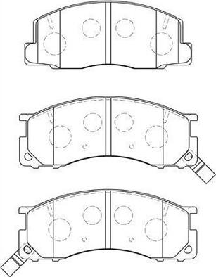 Aisin A1N093 - Гальмівні колодки, дискові гальма autozip.com.ua