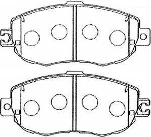 Aisin A1N055 - Гальмівні колодки, дискові гальма autozip.com.ua