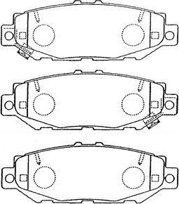 AISIN A2N059 - Гальмівні колодки, дискові гальма autozip.com.ua