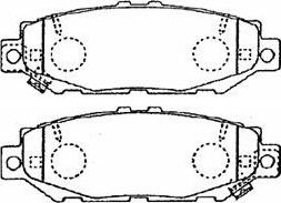 Aisin A2N084 - Гальмівні колодки, дискові гальма autozip.com.ua