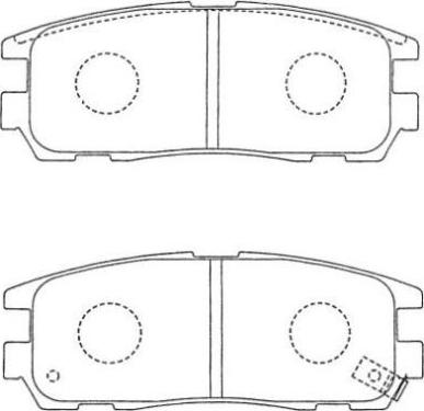 MEC-Diesel 577870 - Гальмівні колодки, дискові гальма autozip.com.ua