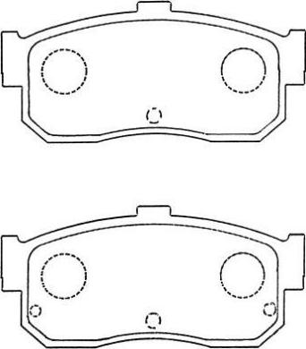 Aisin ASN-249 - Гальмівні колодки, дискові гальма autozip.com.ua