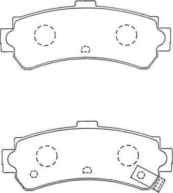 AISIN ASN-256 - Гальмівні колодки, дискові гальма autozip.com.ua