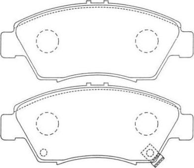 Aisin ASN-250 - Гальмівні колодки, дискові гальма autozip.com.ua