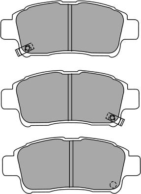 Aisin ASN-2051 - Гальмівні колодки, дискові гальма autozip.com.ua