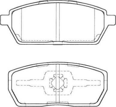 Aisin ASN-2017 - Гальмівні колодки, дискові гальма autozip.com.ua