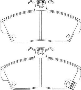 Aisin ASN-2026 - Гальмівні колодки, дискові гальма autozip.com.ua