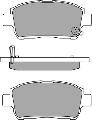 Aisin ASN-2101 - Гальмівні колодки, дискові гальма autozip.com.ua