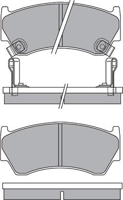 BENDIX 572433 - Гальмівні колодки, дискові гальма autozip.com.ua